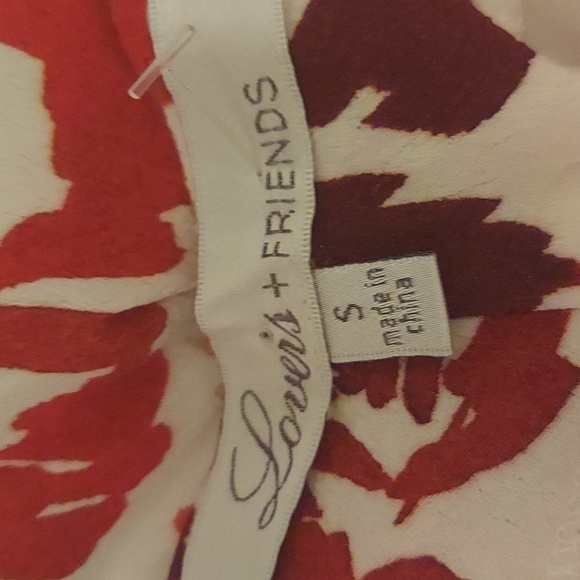 LOVERS AND FRIENDS Red Floral Printed Wrap Midi Skirt - Picture 12 of 14